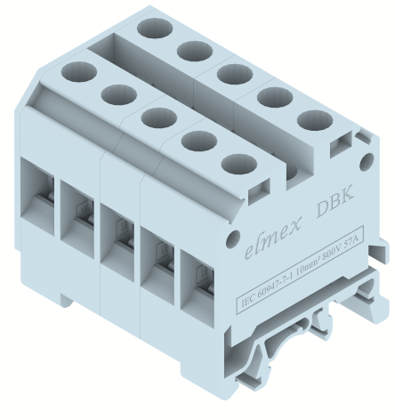 DBK5 Terminal Blocks Screw Connection Distribution Block Manufacturer and Supplier in India – Elmex 