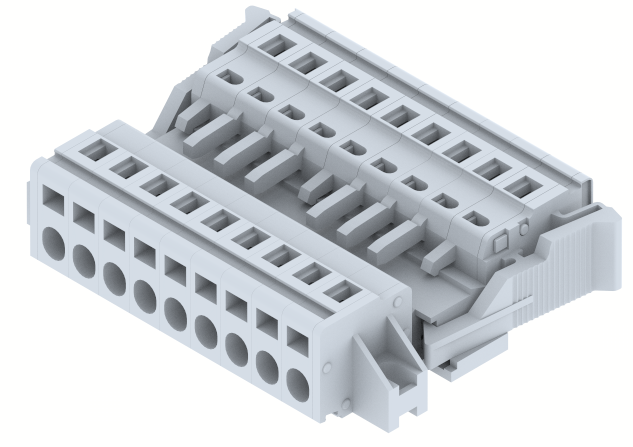 DPSC5.08PM-9W Terminal Blocks Spring Cage Connection Plug & Socket Terminals Manufacturer and Supplier in India – Elmex 
