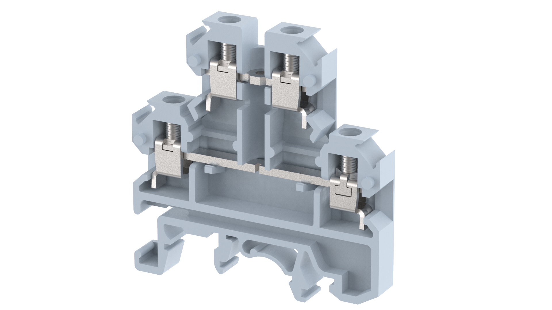 KU2D4 Terminal Blocks Screw Connection Multi Level Terminal Blocks Manufacturer and Supplier in India – Elmex 