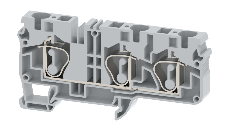SQ10-1X2 Terminal Blocks Spring Cage Connection Multi Conductor Terminal Blocks Manufacturer and Supplier in India – Elmex 