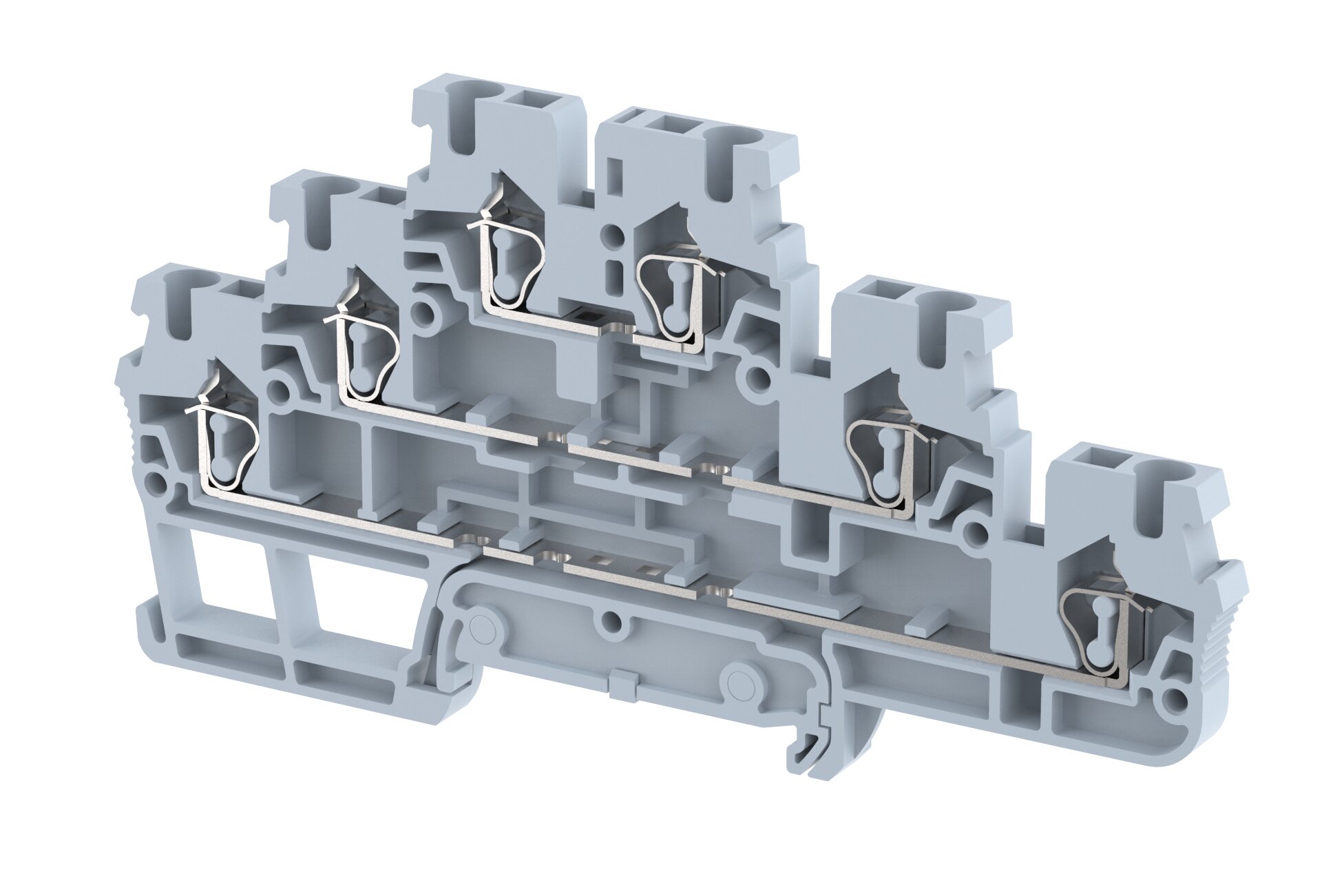 SQ2.5-3T Terminal Blocks Spring Cage Connection Multi Level Terminal Blocks Manufacturer and Supplier in India – Elmex 