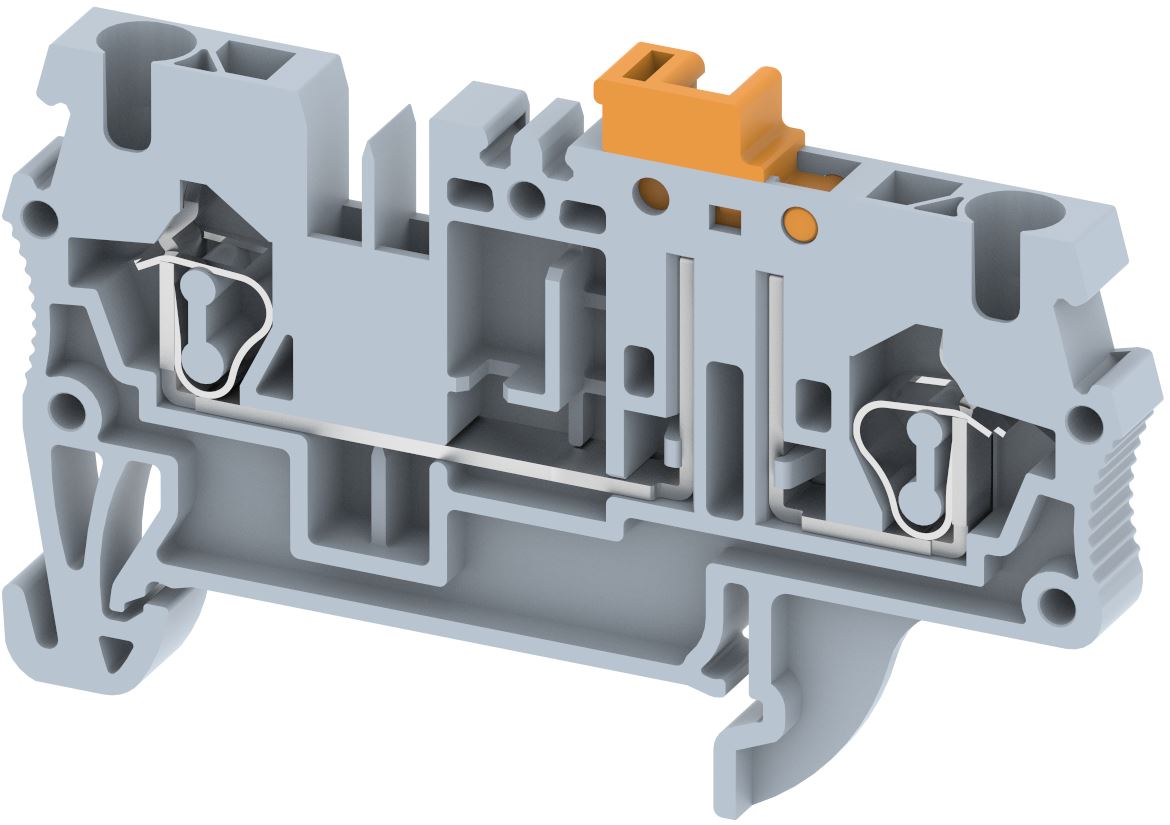 SQK2.5 Terminal Blocks Spring Cage Connection Knife Disconnect Terminal Blocks Manufacturer and Supplier in India – Elmex 