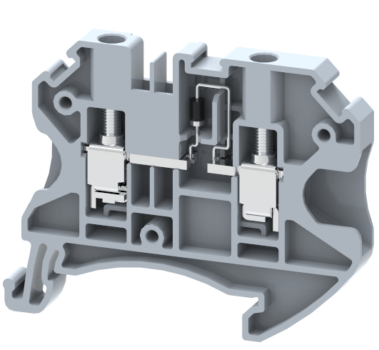 TQ4-D Terminal Blocks Screw Connection Diode Terminal Blocks Manufacturer and Supplier in India – Elmex 