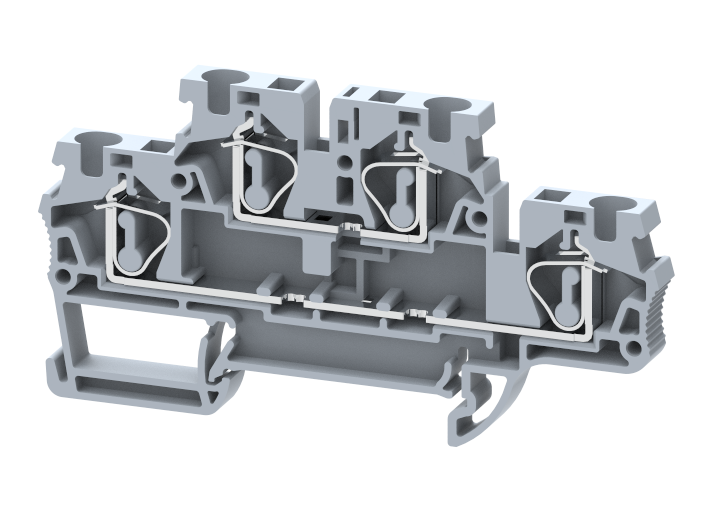 SQ4-2T Terminal Blocks Spring Cage Connection Manufacturer and Supplier in India – Elmex 