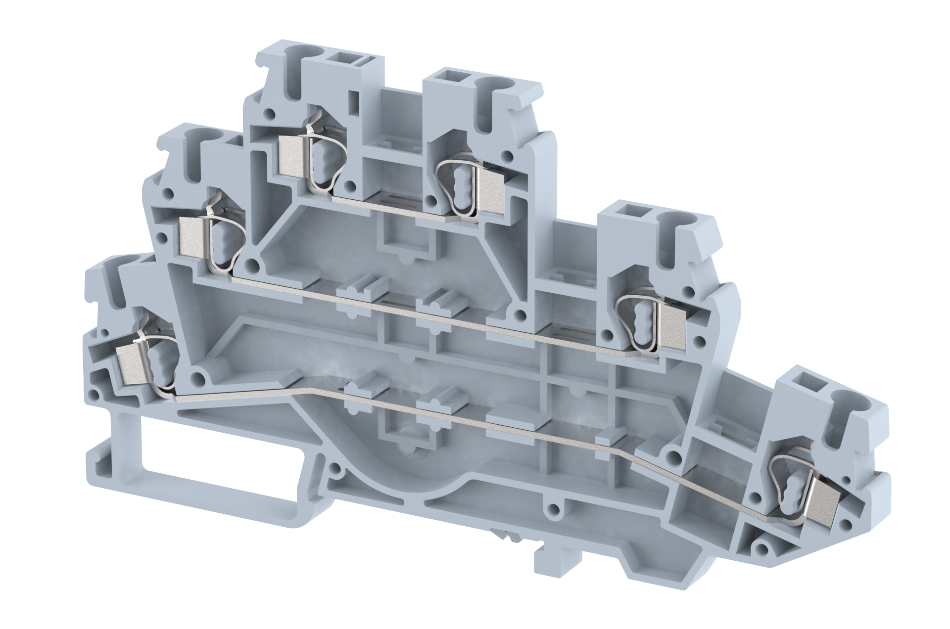 DS3L2.5 Terminal Blocks Spring Cage Connection Manufacturer and Supplier in India – Elmex 