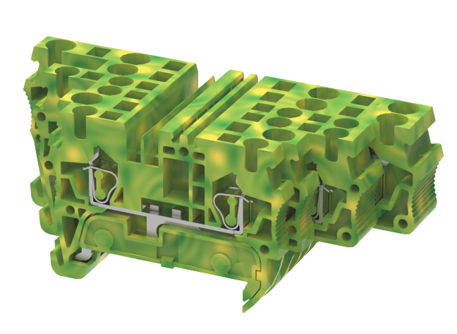 Ground Terminal Blocks For Spring Cage Connection Manufacturer in India ...